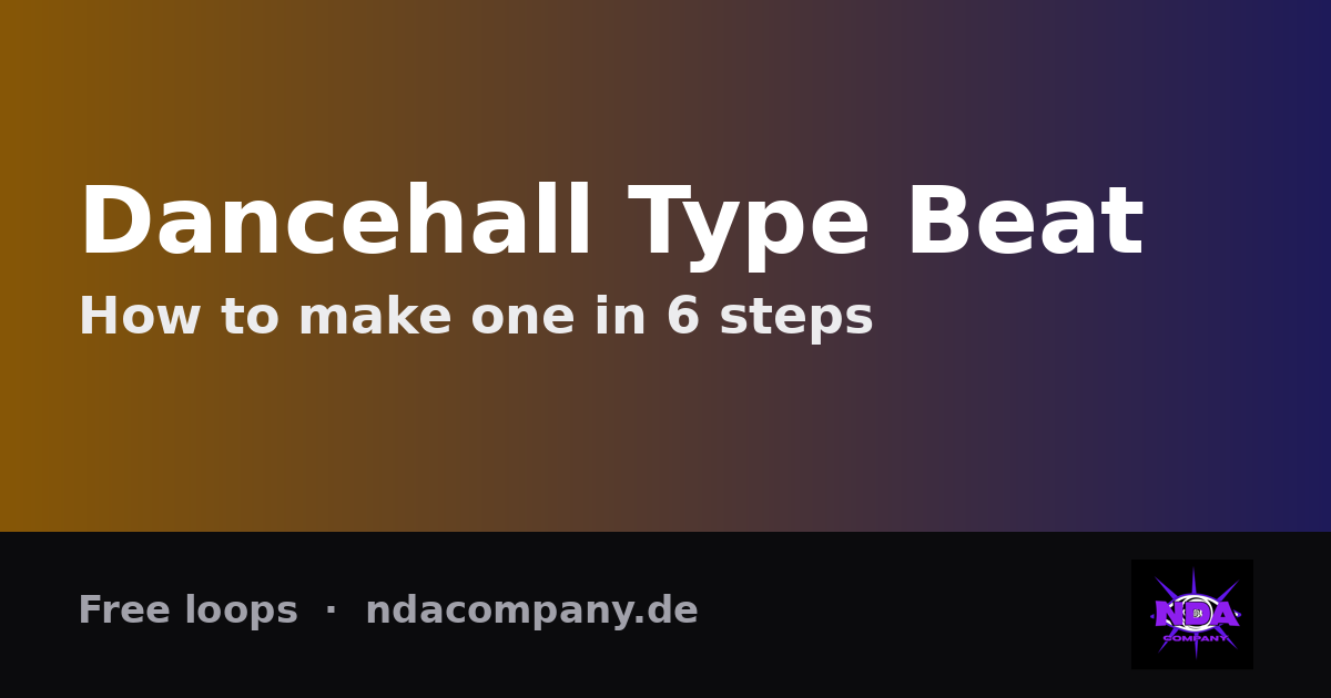 How to Make a Dancehall Type Beat (+ Free Loops)