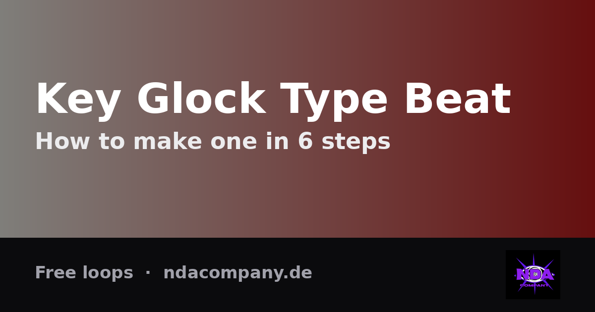How to Make a Key Glock Type Beat (Bouncy Memphis Trap + Free Loops)