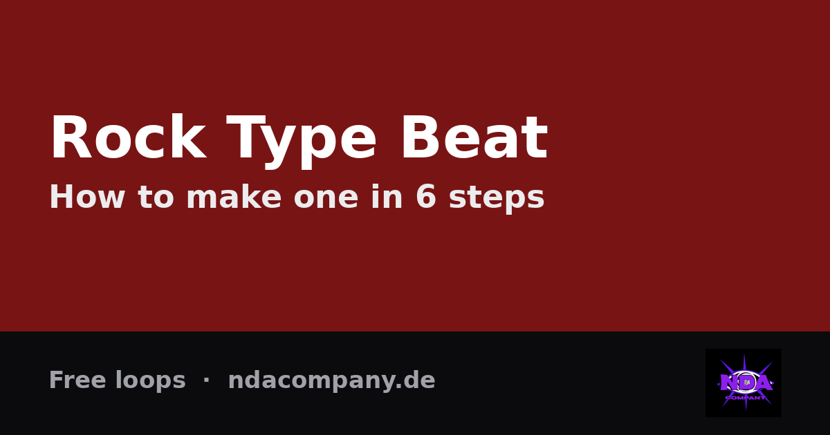 How to Make a Rock Type Beat (+ Free Loops)