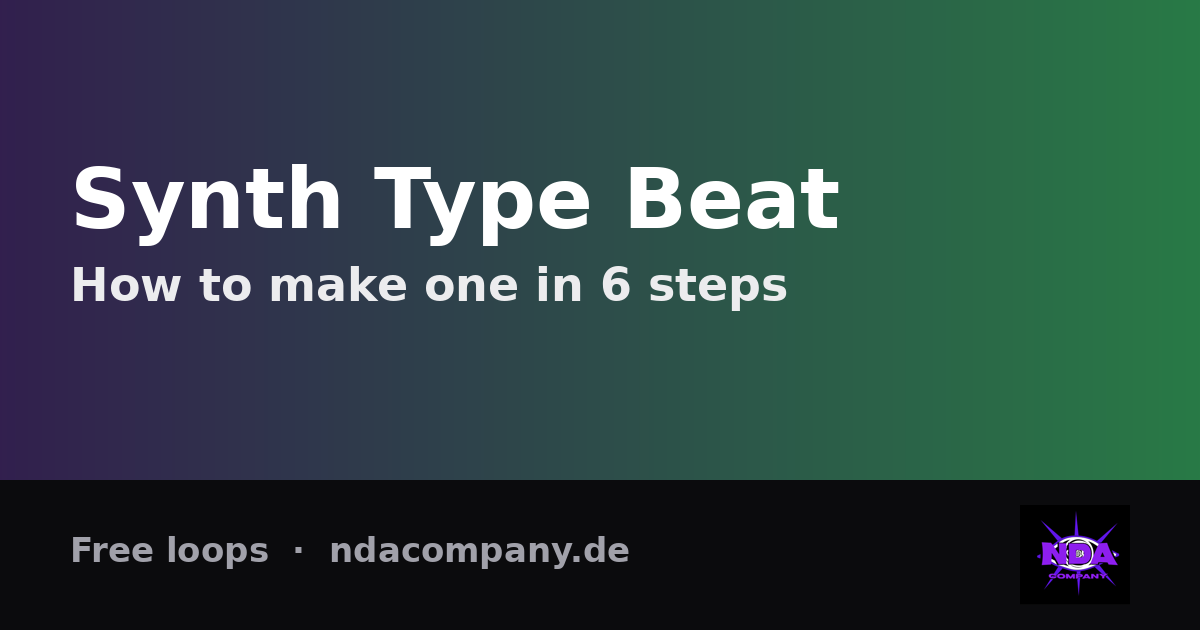Wie du einen Synth Type Beat machst (+ kostenlose Loops)